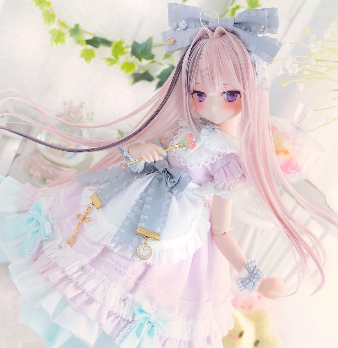 水無月の花　アートドール　オリジナルドール　ハンドメイドドール 水無月の花 アートドール オリジナルドール ハンドメイドドール