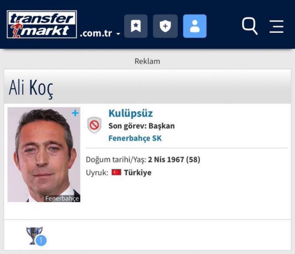 Yönetimdeyken aldığı kupaları da ekleyin. İsmail Hocanız gibi. <a href="/TMtr_news/">Transfermarkt.com.tr</a>