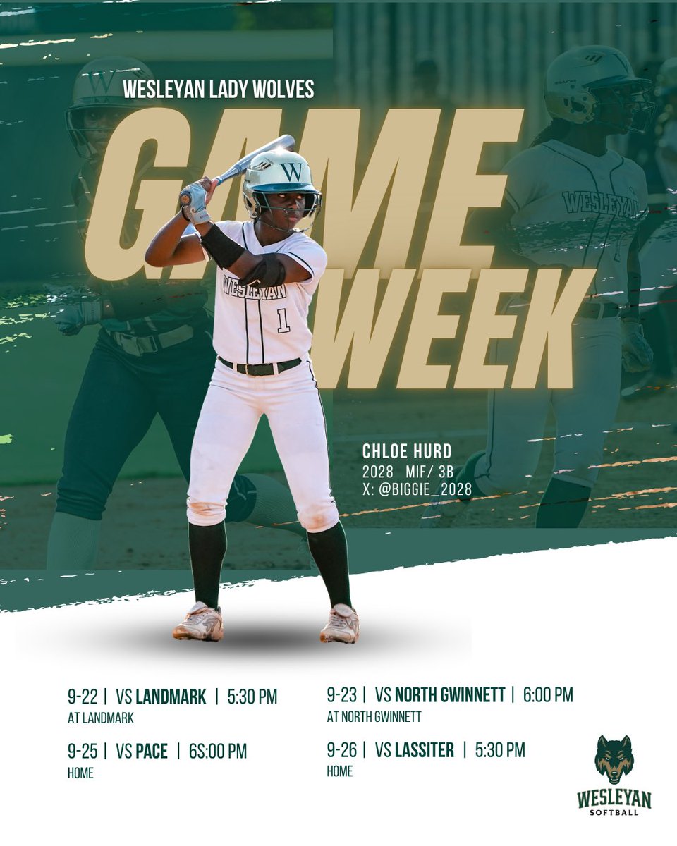 Biggie2028's tweet image. Full week of ball! 🔒in and ready!  @Softball_Wolves #ONEBODY #Joshua1v9