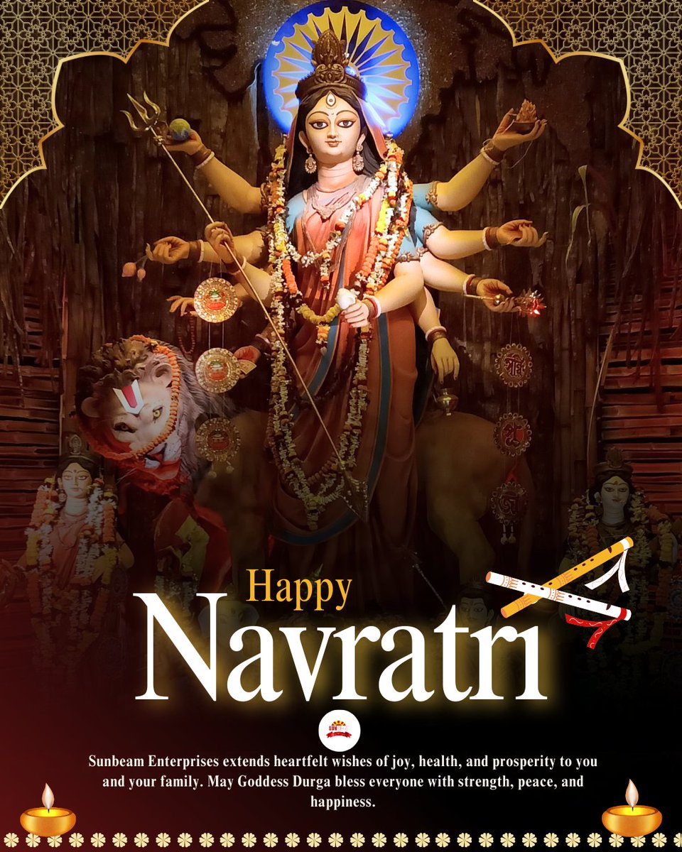 EaSunbeam53503's tweet image. 🌸✨ This #Navratri, let’s celebrate strength, devotion &amp;amp; new beginnings! ✨🌸
At Sunbeam Enterprises, we empower lives with care &amp;amp; comfort – just as Maa Durga inspires us with strength. 💪🌺
🙏 Wishing you all a Happy Navratri!

#HappyNavratri #SunbeamEnterprises #MadeInIndia