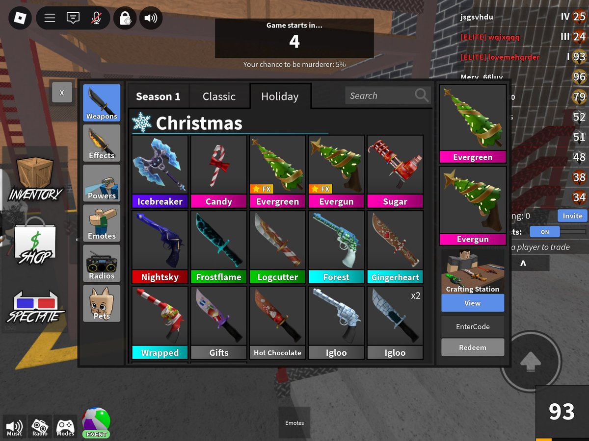 trading evergreen set + candy set for adopt me pets 

NGF / willing to use trusted mm

#adoptme #adoptmepets #mm2 #evergreen #evergun #murdermystery2 #roblox #hightiers