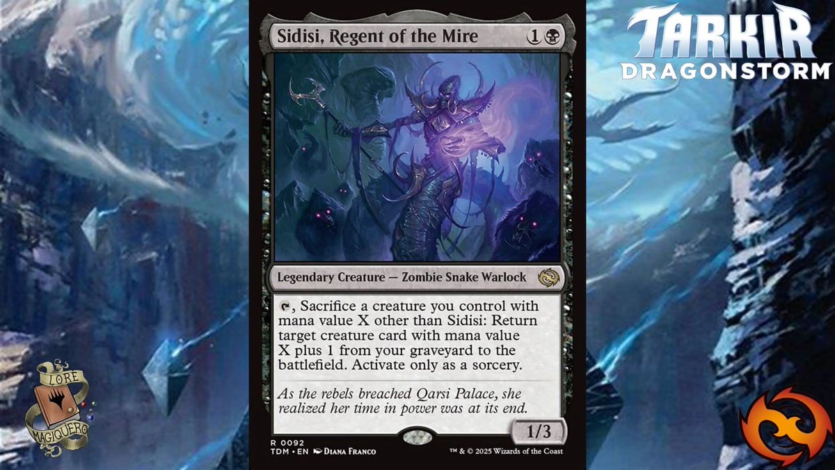 Lore_Magiquero's tweet photo. Sidisi

#mtg #magicthegathering #mtglore #vorthos #MTGHispano #MTGLATAM #MTGTDM #MTGTarkir #Tarkir https://t.co/ow3jPvCfFY