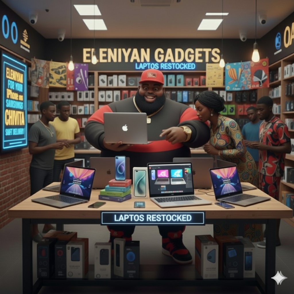 Poseidonwillwin's tweet photo. Good morning kings and queens 
Eleniyan is here again @Bigwavee00
Mr tested and trusted is best man 
For your iPhone,Samsungs and laptop deals
He's  active like chilled Chivita 
I offered the best product and delivers more than Ronaldo 🚚 
His customers Dey ur timeline 
Please RT https://t.co/FpIGYNnnic