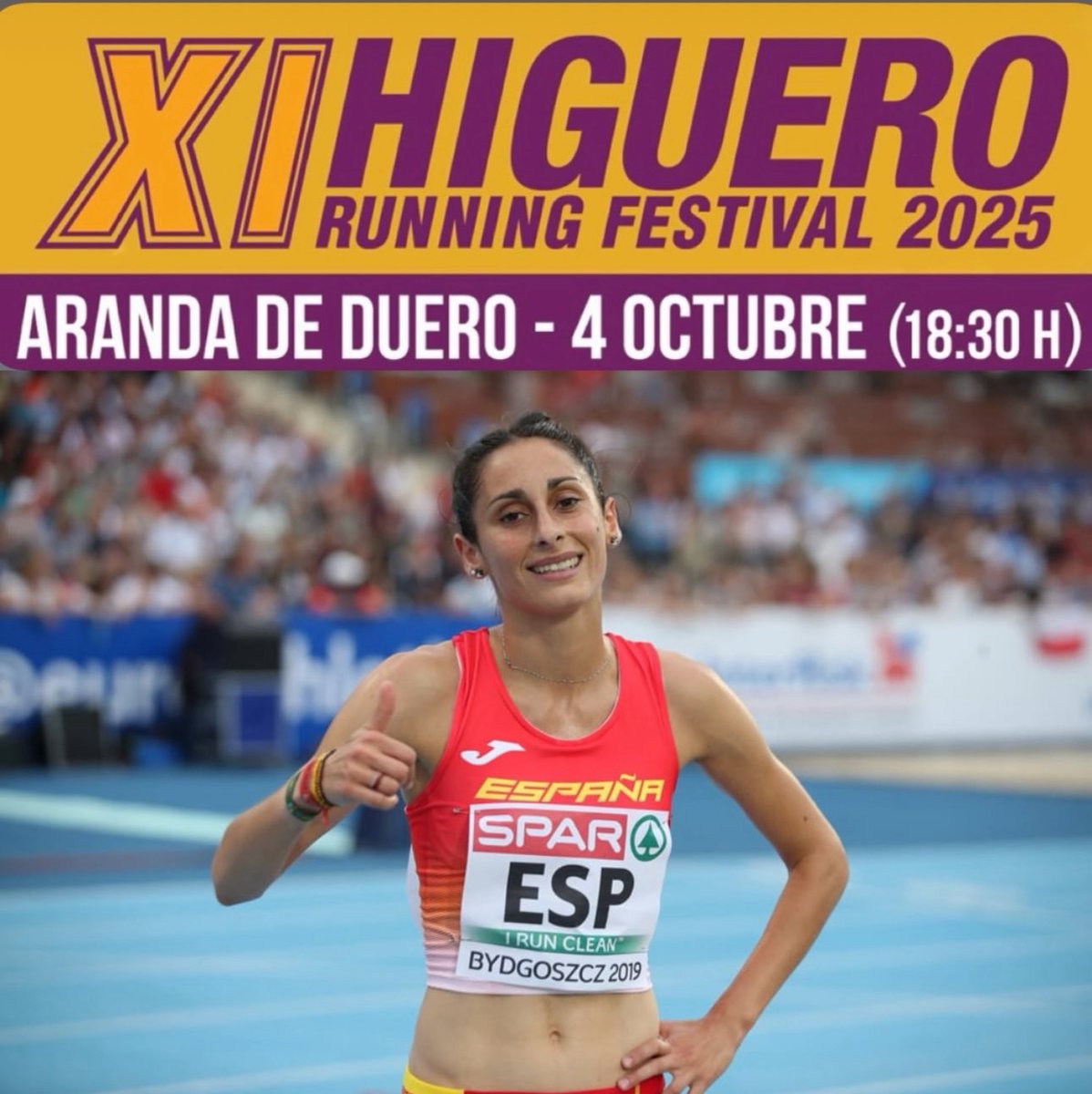 “Soli Pereira” vuelve a la escena. Tras su retirada, será un honor verla de nuevo ponerse el dorsal y hacerlo en Aranda de Duero en la <a href="/HigueroRF2025/">HigueroRunningFestival2025</a> .