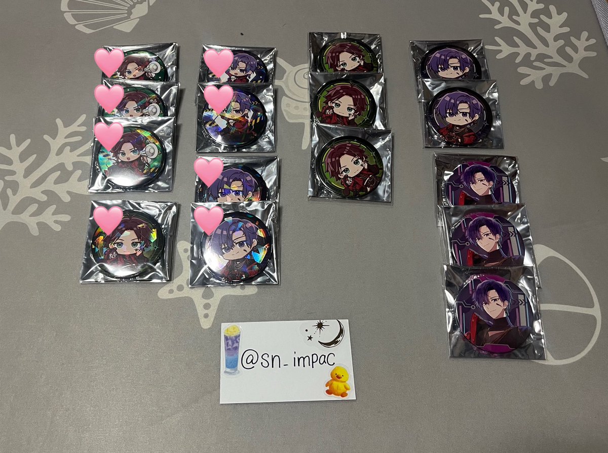 sn_impac's tweet photo. 【交換 . 買取】浦島坂田船 夏ツ WARN12G 缶バッジ
仮約束

求 ▶ 💜MM >> 買取
譲 ▶ 画像参照

詳細はALTをご確認お願い致します。

 #浦島坂田船缶バッジ #浦島坂田船缶バッジ交換  #浦島坂田船グッズ交換 https://t.co/xVcK6LX40F