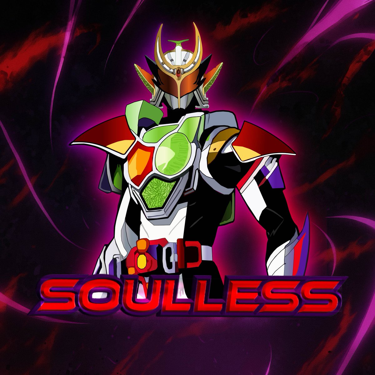 NovrixGFX's tweet image. ⚔️ Zangetsu Shin goes SOULLESS! 🔥
Logo design for @lamaface123. Rider fans, drop a 🛡️ if you feel the power!
#Soulless #KamenRider #ZangetsuShin #KamenRiderGaim #Tokusatsu #AnimeArt #FanArt #DesignCommunity #RiderFans