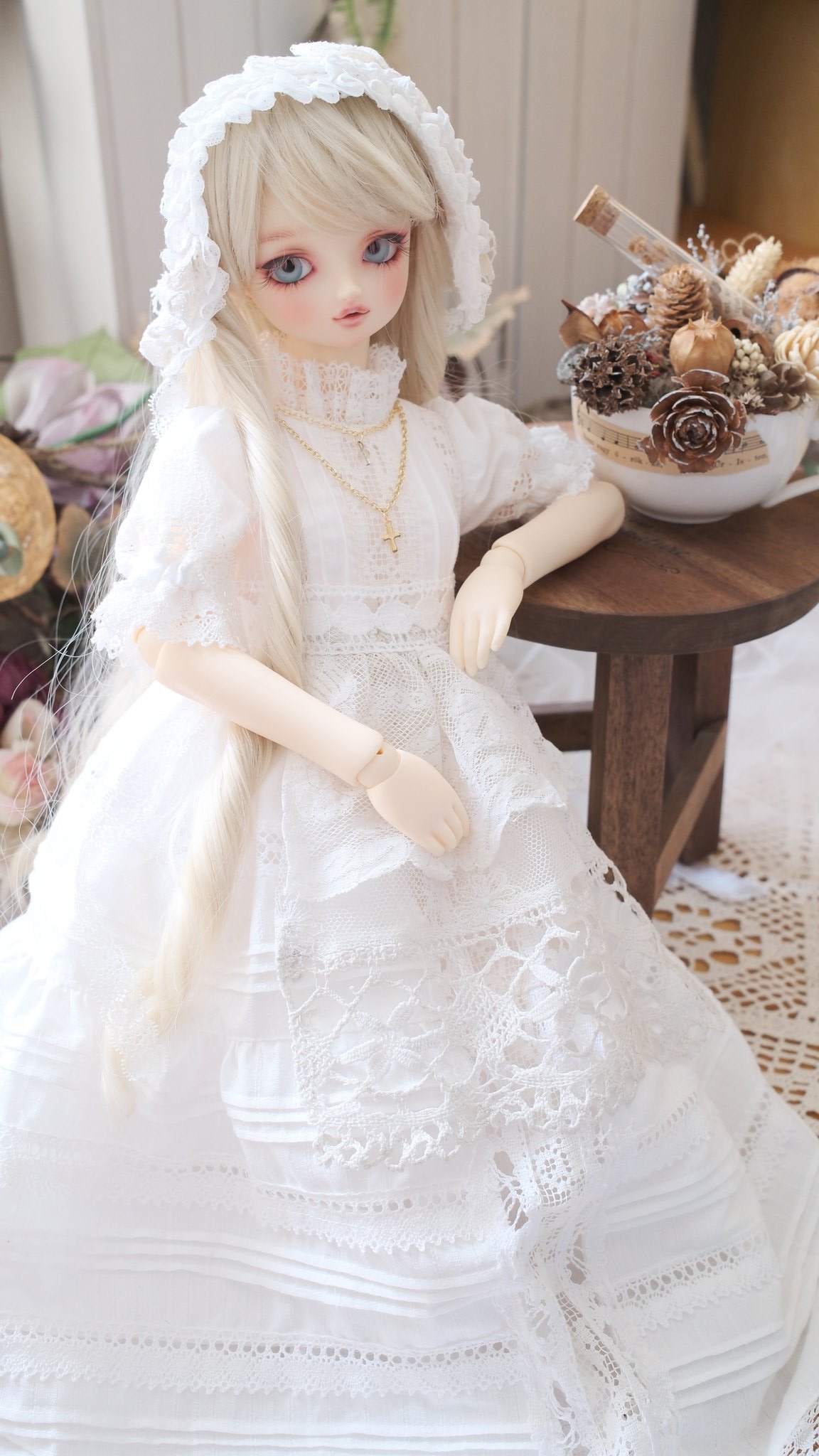 シルクのアンティークドレスです。 素敵なドレスが知りたい vol.68♡マリアフェリア「美しい光沢が