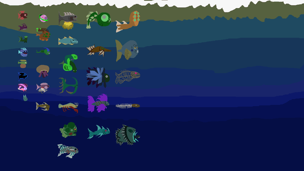 RealisticActs's tweet image. still concepting fish, i wish this could go faster. some are creepy, gory, weird, and funny.
#gamedev #fishgame #fishgacha #indiedev #indiegame #solodev #pixelart #fish