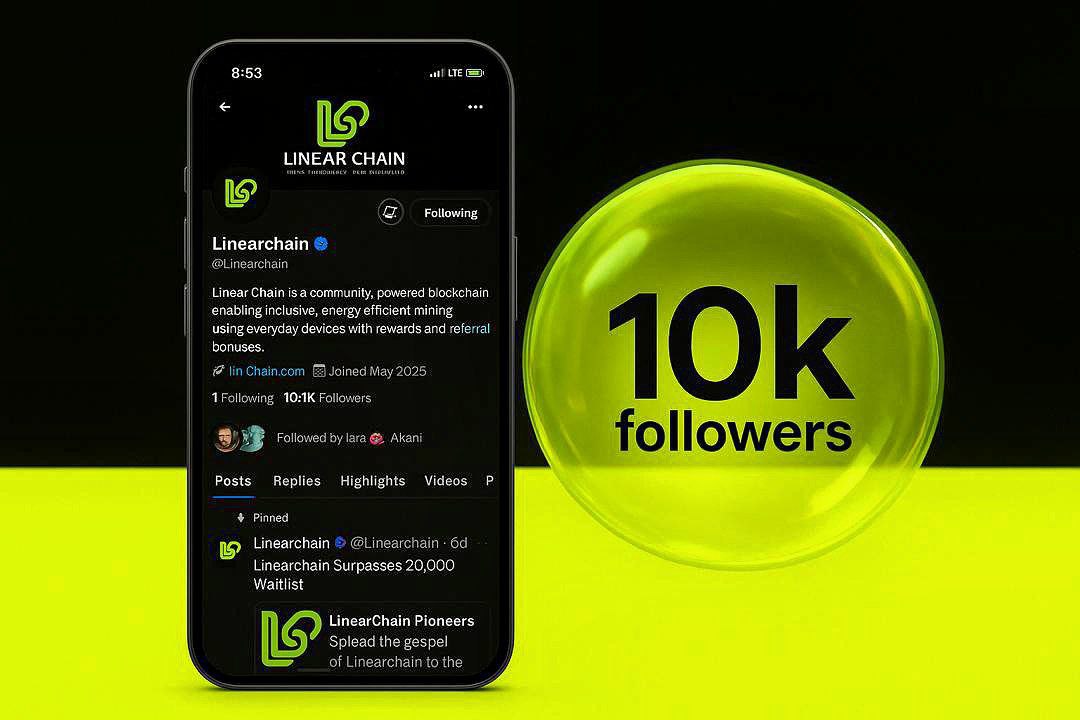 CryptonordXp's tweet image. Linearchain Hits 10k Followers 🎉🎈 

It is my pleasure to announce that  @Linearchain has officially grown to 10k  followers here on X!

100k soon.. team are truly doing the best to make #linearchain a successful project 💪🏽💯💯

🫶🏽Pure community vibe 💥💨