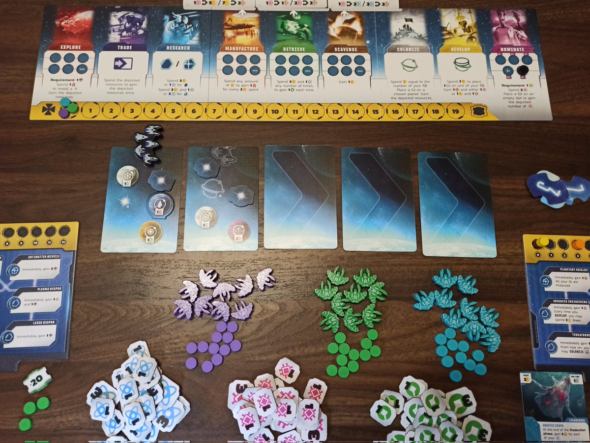 babylon__games's tweet image. Age of Galaxy @trzewik is a smart and fun strategy game that packs the feel of a big civilization building game into a smaller, faster format. It’s competitive, easy to play again and again, and rewards good planning. 

#boardgames #geek #brettspiele #game #ボードゲーム #보드게임