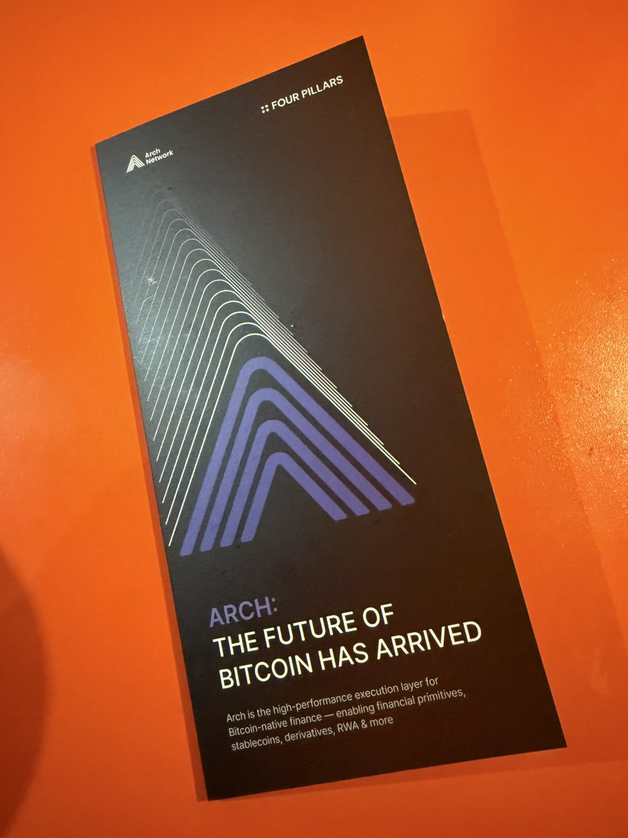 ARASMAS8's tweet image. #ArchNetwork is what Ethereum wishes it could’ve been on Bitcoin.

현장에서 느낀 건 단 하나 – 진짜 비트코인 DeFi는 여기서 시작된다.
🎯 Runes, AMM, 탈중앙 스마트컨트랙트까지 전부 비트코인 L1에서 가능하다는 걸 증명 중. 닭강정겁나 맛잇음.soldout. 
@ArchNtwrk @FourPillarsFP @JuhyukB