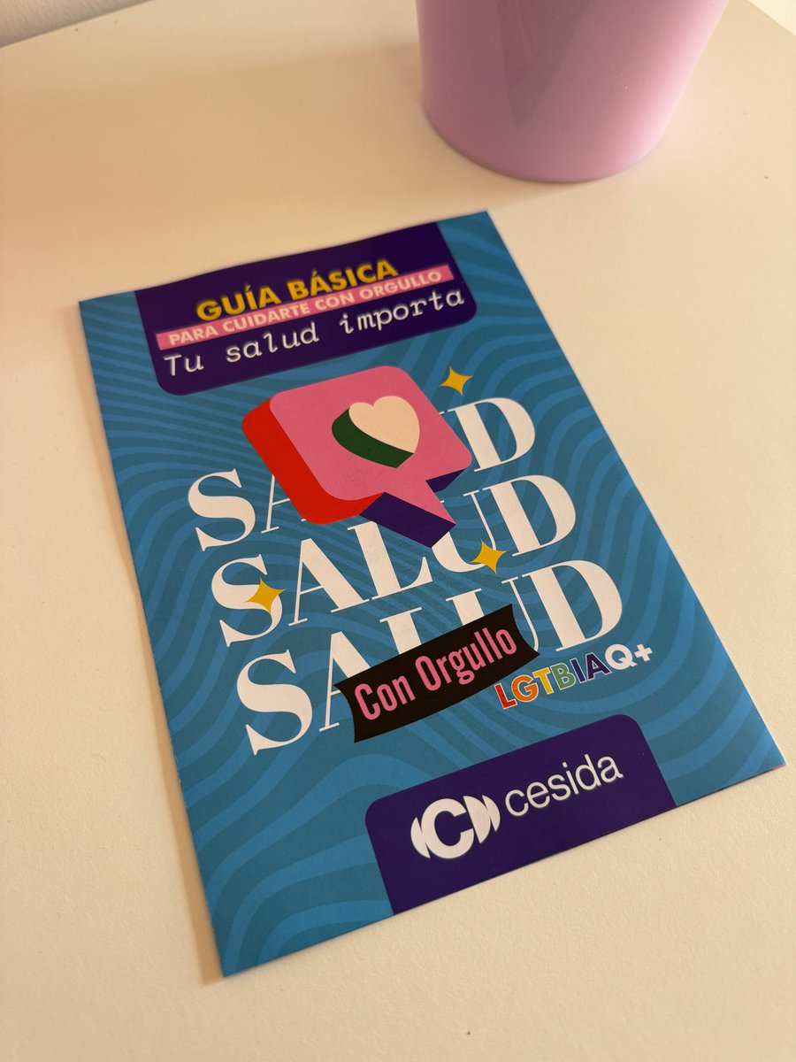 Ya tenemos las Guías Básicas de Salud con Orgullo LGBTIQA* 🏳️‍🌈🏳️‍⚧️🤝

Una nueva campaña de <a href="/cesida_esp/">CESIDA</a> que nace de la necesidad de que se reconozcan y escuchen las reivindicaciones de las personas LGBTIQA* en el ámbito de la salud. 

Más información: 
cesida.org/campanas/salud…