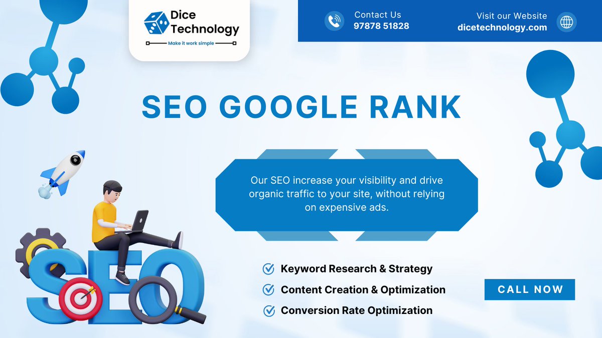 dicetechtrichy's tweet image. ✨ Tired of your #website hiding on page 10 of #Google? At Dice Technology, we help your website rank higher, attract the right audience, and turn visitors into customers.
🔍Smart keyword strategies
📝Engaging & More leads
📞97878 51828
🌐dicetechnology.com
#googleranking