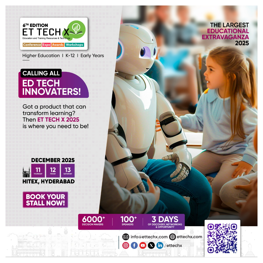 b2btradefairs's tweet image. 🎓✨ Showcase your #EducationEquipment &amp;amp; #EdTechSolutions at ET TECH X 2025 – India’s premier education expo!

📅 11-13 Dec 2025 | 📍 HITEX, Hyderabad
✅ Connect with educators &amp;amp; institutions
🚀 👉 Book Your Space here tradeindia.com/tiny/vSWRJsPTSM