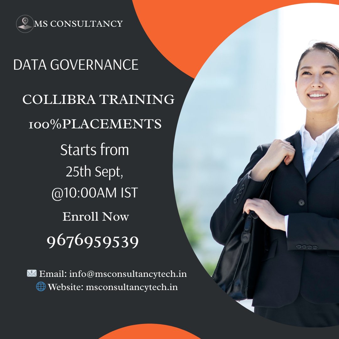 pavanmstech228's tweet image. Offered by: MS Consultancy
 Website: 🌐 msconsultancytech.in
#CollibraTraining #DataGovernance #MSConsultancy #OnlineITTraining #JobPlacement #TechCareers #UpskillToday #ITCoursesIndia #CollibraCertification #TrainToGetHired #DigitalTransformation #LearnCollibra
