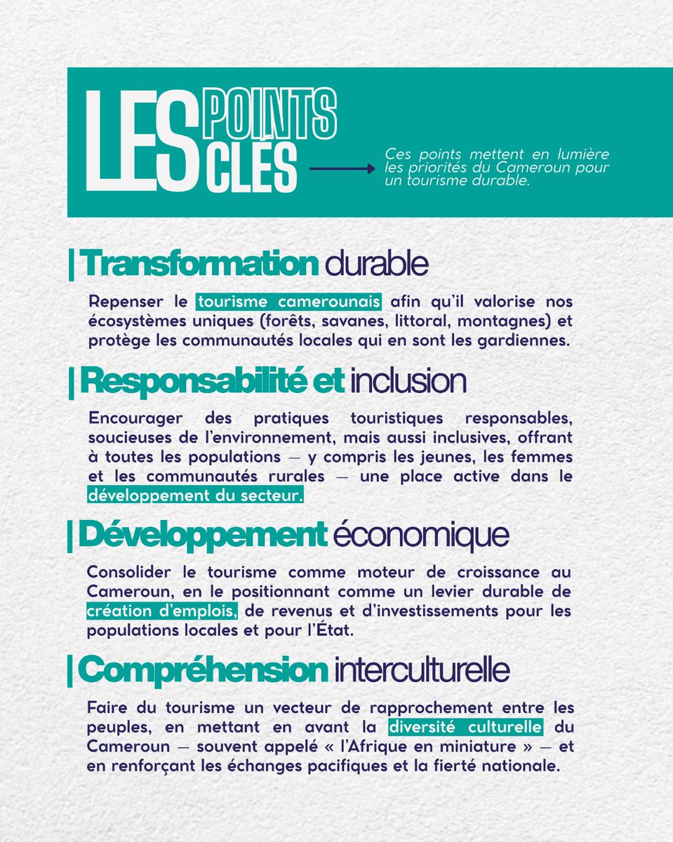 ANTCOsolutions's tweet photo. 🇨🇲✨ #WTD2025 : Le Cameroun mise sur le #TourismeResponsable comme levier de développement 🌍.
Objectif : un secteur inclusif, durable &amp; porteur d’avenir pour tous 💡🌱

#CroissanceDurable #CamerounTourisme #Innovation #Antandcosolutions https://t.co/xAT8G5ZhBe