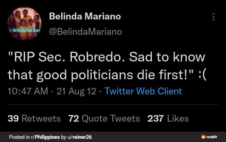 Deadma sa mga nagsha-shade jan— si Belinda, at the age of 10 , politically aware na. You can never bring down this beautiful and kind soul, kasi bata pa lang siya, alam nya na kung sino ang deserving mamuno at may maayos na nagawa. 

#BelleMariano 
Ctto