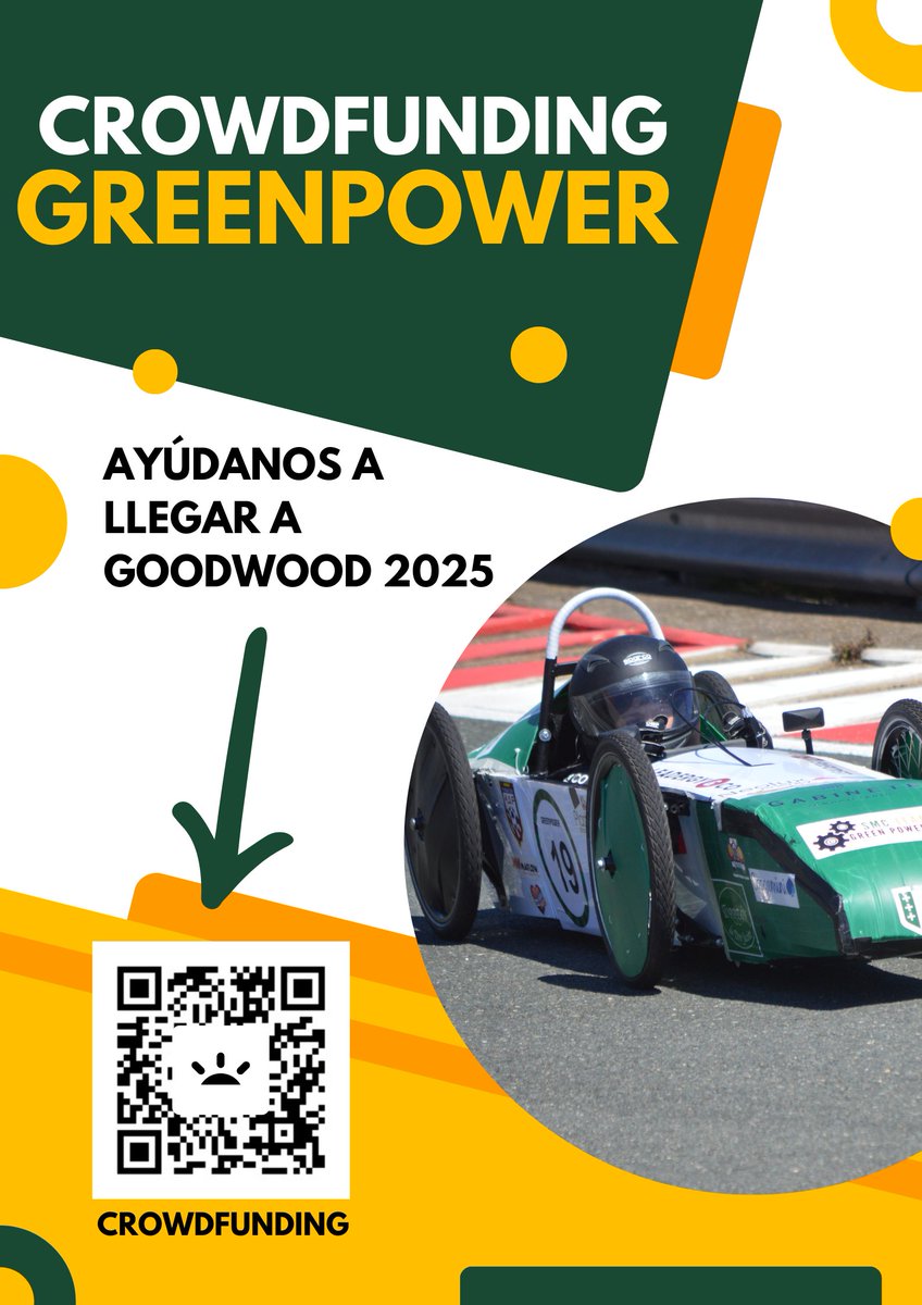 Greenpower9467's tweet photo. ¡Nuestro sueño está a un paso de hacerse realidad! Clasificados para las Finales Internacionales de Green Power en Goodwood el 12/10.
Pero necesitamos vuestra ayuda para transporte, alojamiento y logística. ¡Ayúdanos a cumplir nuestro sueño! 

Dona ahora: https://t.co/eAU967uPmB https://t.co/2iuZaXRgax