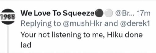 He's done though .... apparently 🤦🤦🤣🤣