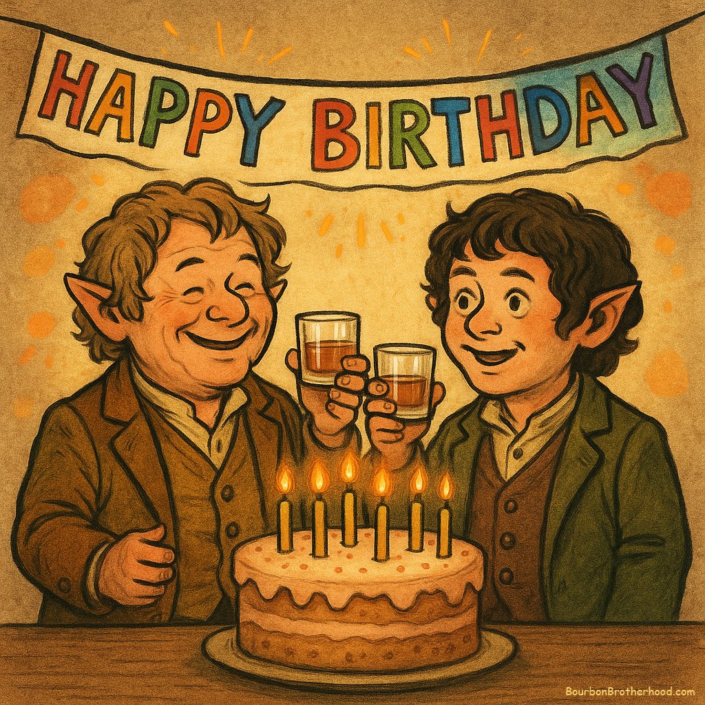 Today is "Hobbit Day"! September 22 is the birthday of the hobbits Bilbo and Frodo Baggins, two characters in J. R. R. Tolkien's popular set of books, The Hobbit and The Lord of the Rings. 
#bourbon #whiskey #hobbit #lordoftherings