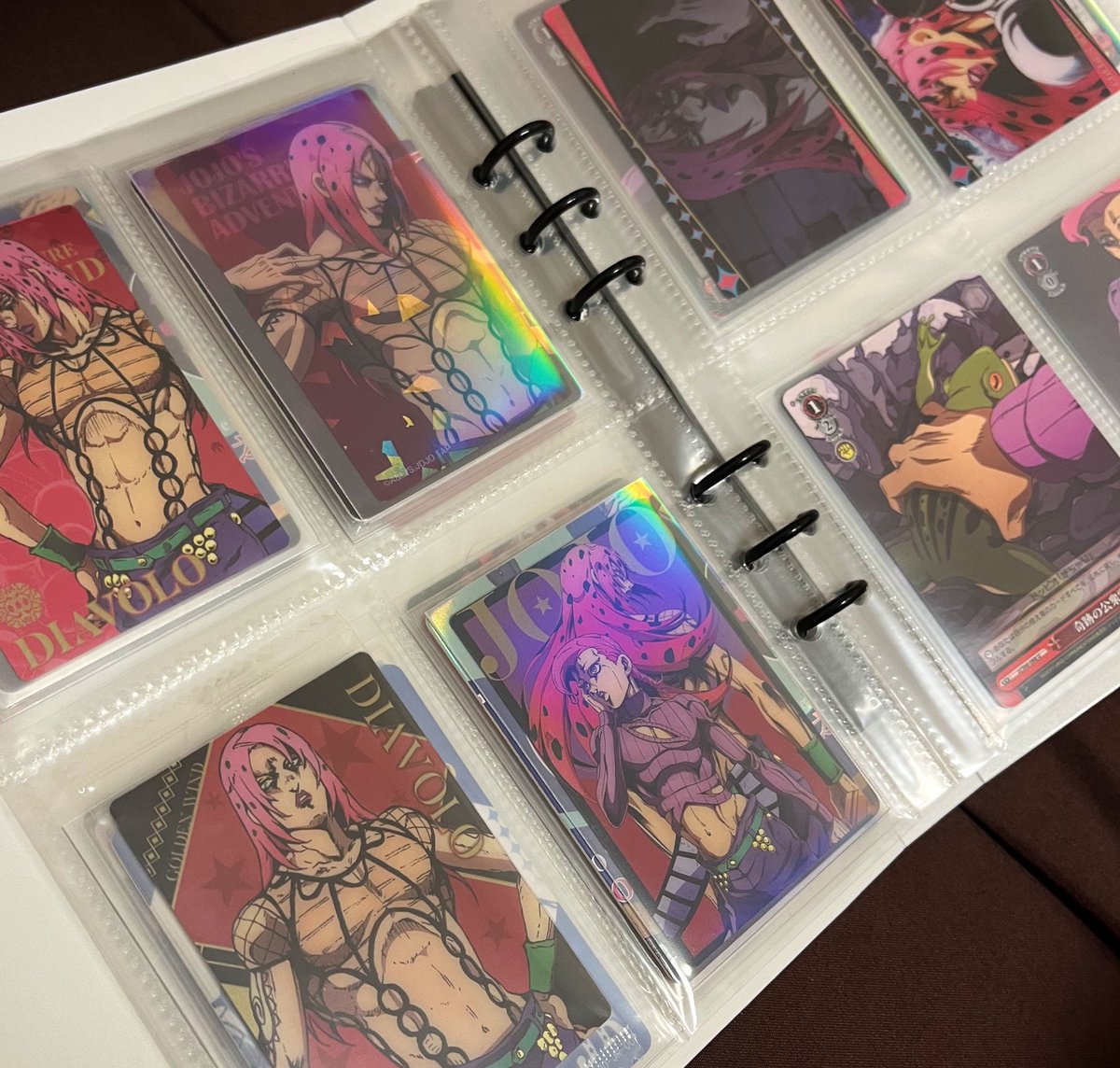 i finallyyy got a new binder for my small cards/stickers and somehow managed to squeeze in 85 even though it’s a small one 😭 
still no clue how to deal with the bigger cards though…