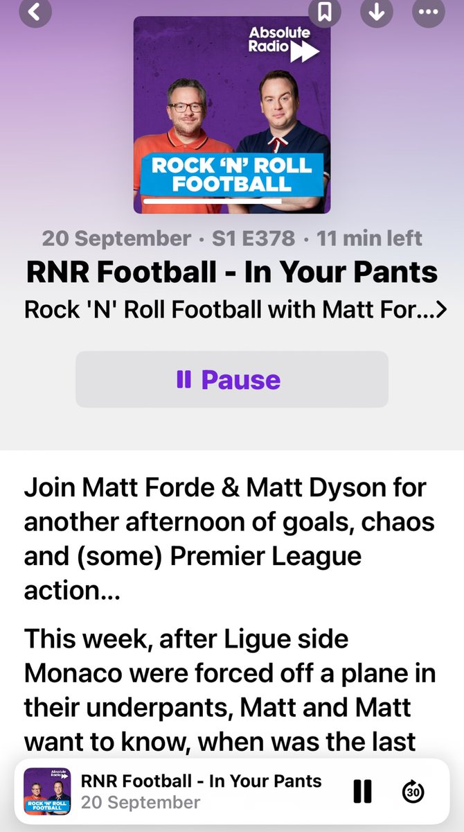 Best podcast to start the week!! <a href="/RnRFootball/">Rock 'N' Roll Football</a> Enjoy Spain 🇪🇸 <a href="/mattforde/">Matt Forde</a> Enjpy watching game in your #TemptingTangas <a href="/RealDysonator/">Matt Dyson</a>
