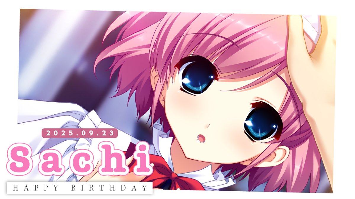 FrontwingInt's tweet image. Let's wish a happy birthday to Sachi, the self-appointed maid who'll stop at nothing to meet her classmates' needs!🩷 #grisaia