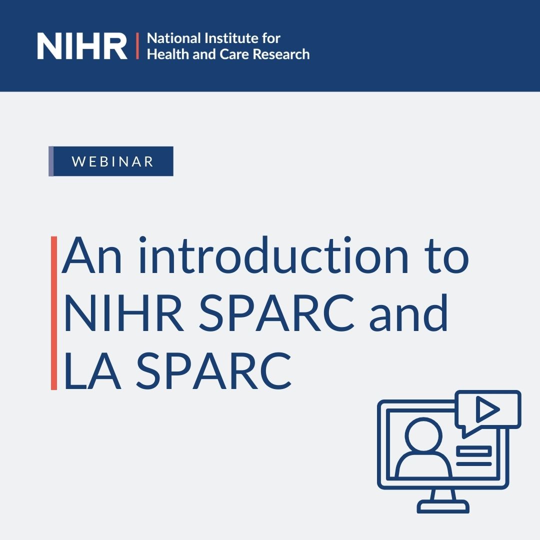 Learn about 2 upcoming career development awards and how they can support you to undertake short placements in another part of NIHR or Local Authority to enhance your research training experience and academic career development.

Watch our webinar to hear more about the NIHR