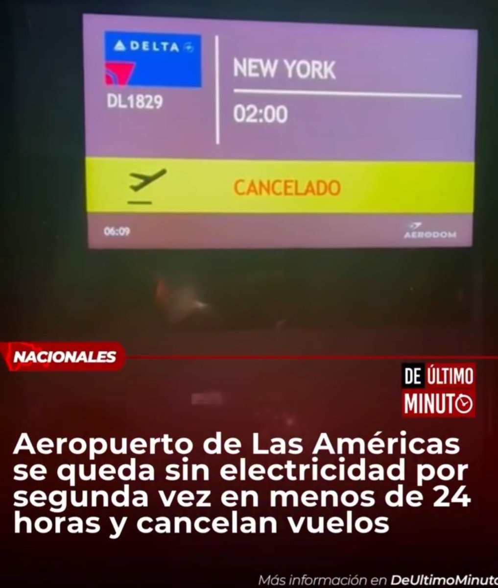 Otro apagon en el AILA esta madrugada!