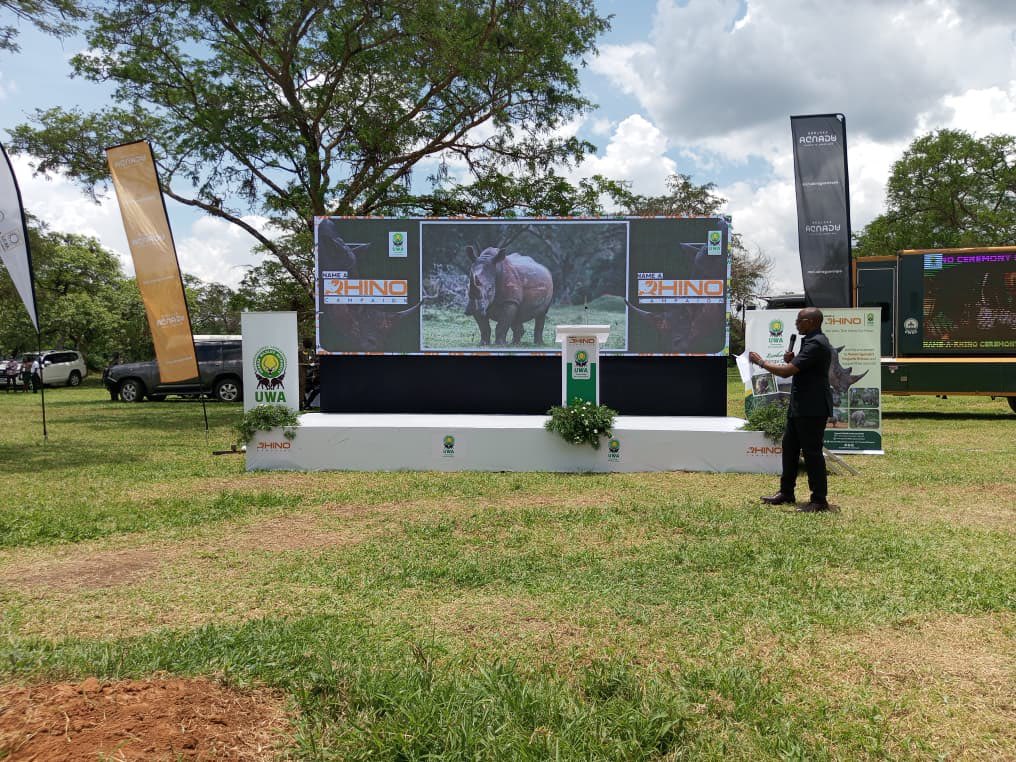 TourismBoardUg's tweet photo. The First ever Rhino Naming Ceremony is underway at Ziwa Rhino and Wildlife Ranch in Nakasongola district. 

This initiative is part of the #NameAndSaveARhino campaign that is geared towards raising funds to support veterinary care, anti-poaching, habitat protection & conservation.

Today, we are celebrating how far rhino conservation has come in Uganda and also naming 17 baby rhinos. 

United, we can keep the Rhino story alive.

#ExploreUganda #NameARhino