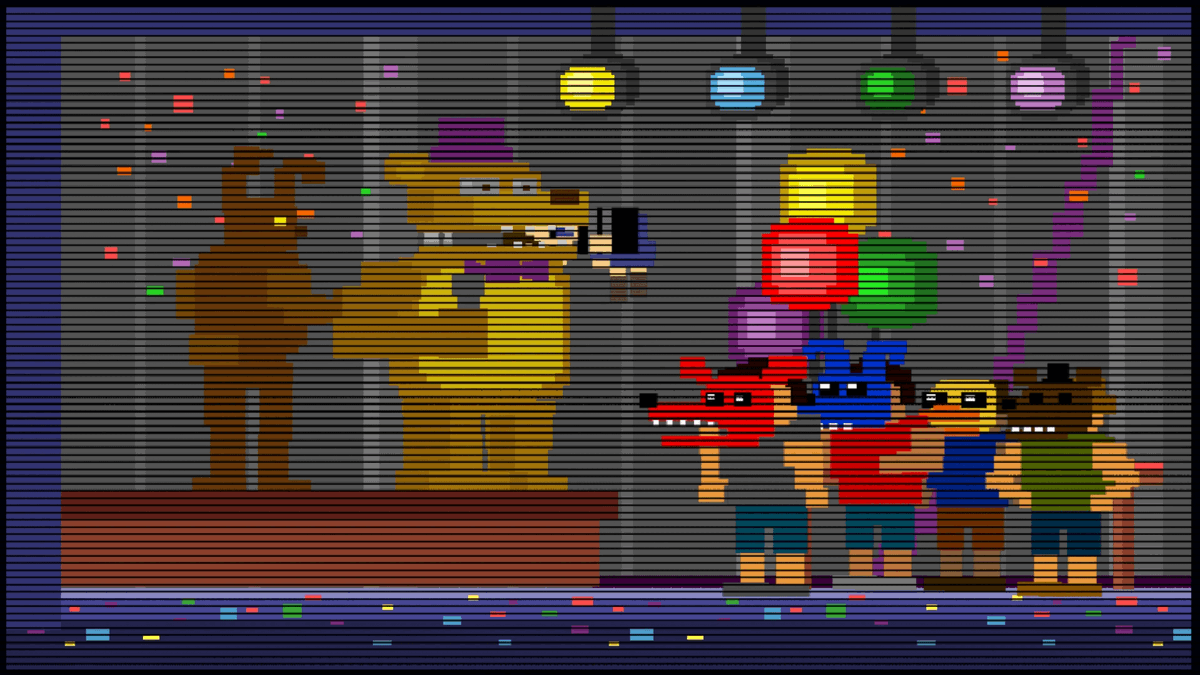 diegoaugustooc's tweet photo. Eu sei que pra muita gente. Já foi confirmado, mas e se ao invés da mordida de 83 ser a de 87? Pra mim quando saiu Fnaf 4, a televisão dizia "Desde 1983" não necessariamente é em 1983. https://t.co/XrJuF2DEjY
