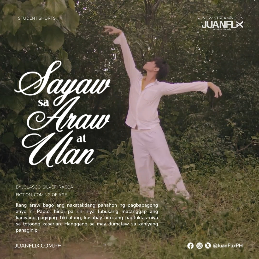JuanFlixPH's tweet photo. THE FUTURE OF CINEMA IS HERE AND IT’S STUDENT-POWERED! 🎥

#FDCP #MovieOn #PhilippineCinema #JuanFlix #NanditoAngKuwentoMo #StudentShorts #SFAP #PFIM2025 https://t.co/WMKvVEkvz0
