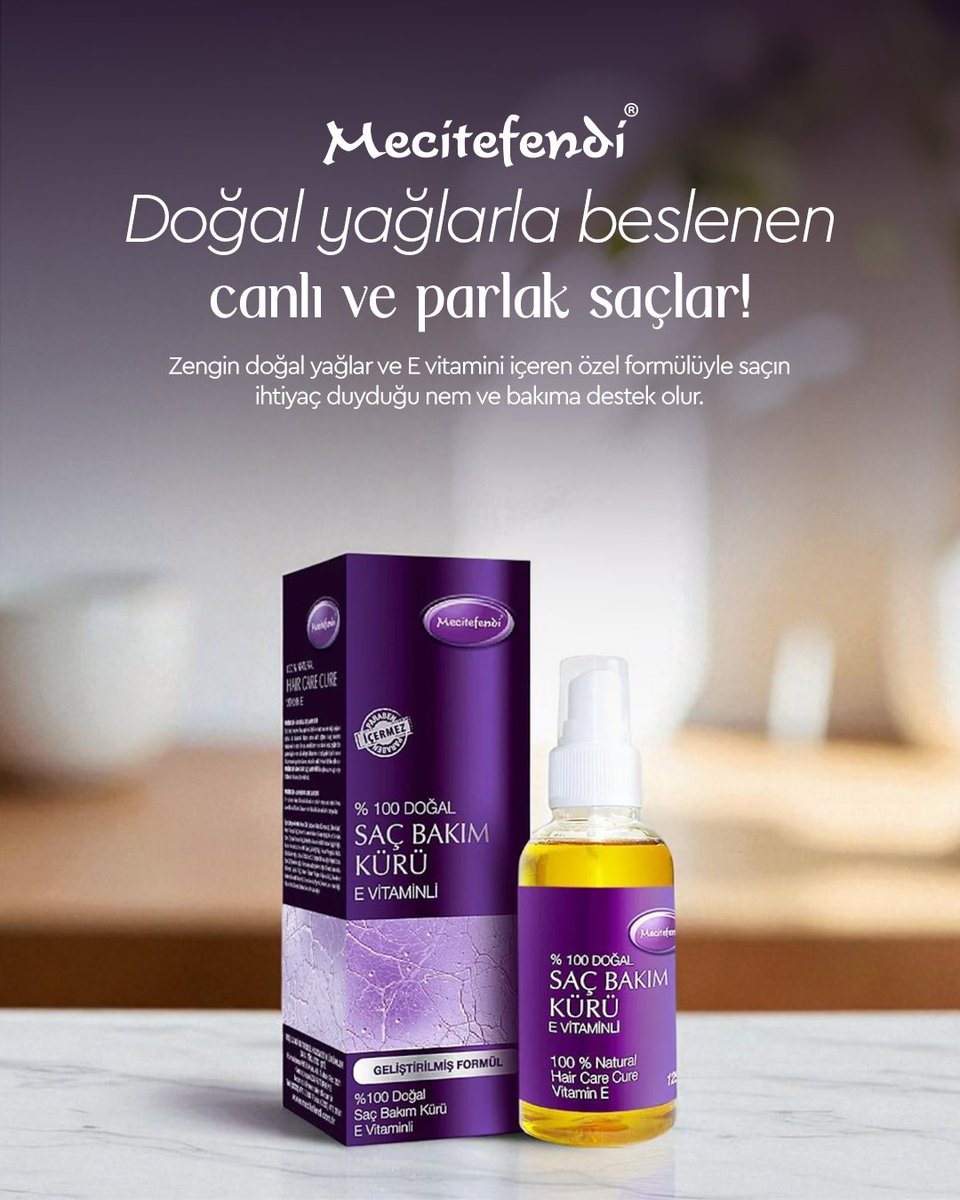 💜 Doğal yağların besleyici gücü ile saçlarınıza canlılık katın!

Mecitefendi %100 Doğal Saç Bakım Kürü, E vitamini ve zengin bitkisel yağlarla saçınıza ihtiyaç duyduğu nemi verir, parlak ve sağlıklı bir görünüm kazandırır. 🌿✨

Her kullanımda daha güçlü, daha bakımlı saçlar!