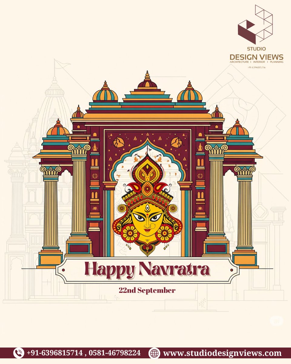 ViewsStudio's tweet image. As the nine nights of devotion begin, let&apos;s welcome Maa Durga into our hearts and homes. May her divine blessings bring you strength, prosperity, and unshakable peace. Wishing you and your family a joyful and blessed Navratri! 
#HappyNavratri #Navratra2025 #ShubhNavratri #JaiMata