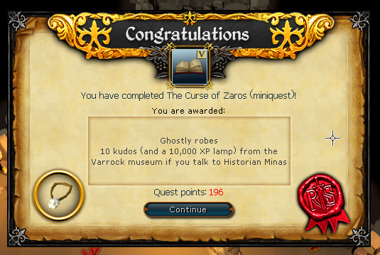 Not 1, not 2 but 9 Quests and 1 Mini Questy thing in 24 hours to enable me to get to The Temple at Senntisten Quest, which I must say is a feat in itself for me.

Then 90 to 92 Prayer - all to get Soul Split. 

Ty to my clannies #BazzArmy #runescape