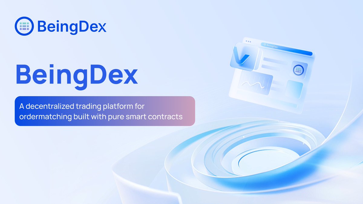 BeingDexOS's tweet image. Looking for secure and efficient trading? BeingDex is your answer!

With omni-chain order matching, peer-to-peer wallet matching, and cross-chain order book placement, we make trading seamless and fast.