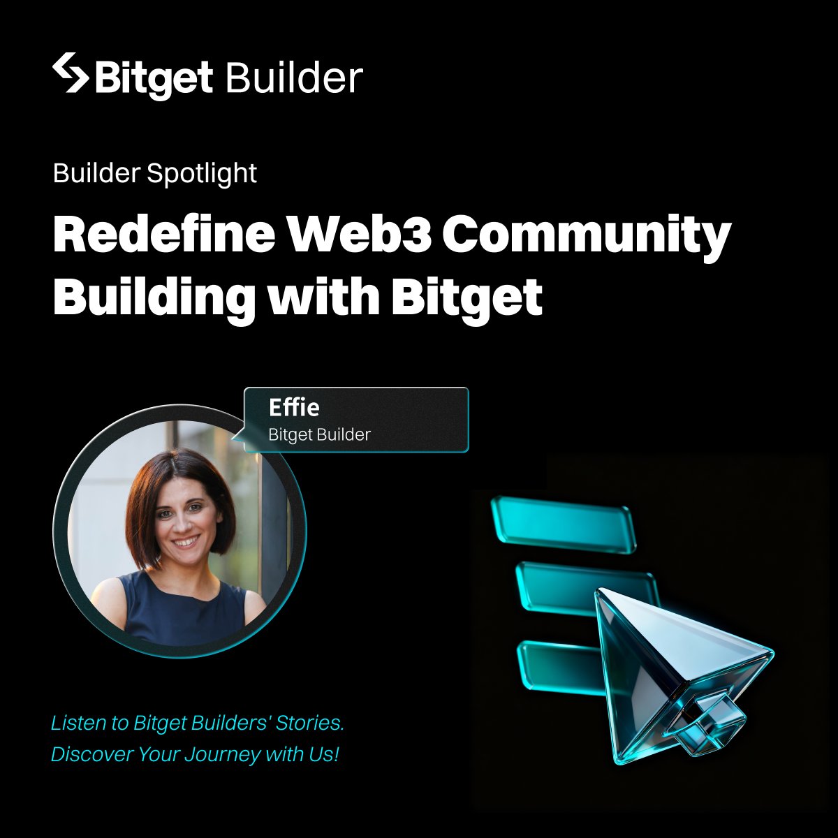 BitgetBuilders's tweet image. Meet @effiekav – one of our top #BitgetBuilders heading to #TOKEN2049! 🚀

Effie shares her journey from community member to Web3 leader. Learn how Bitget empowers builders to grow and innovate.

Read her story 👉 bitget.com/support/articl…