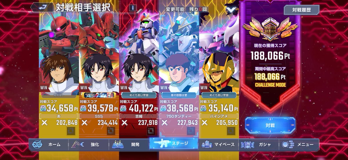 今度こそDay1の最終値！
宇宙世紀タグが入ってると好調なスタート切れますね
#Gジェネ