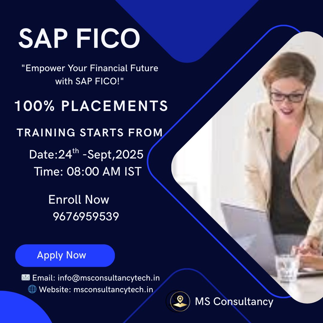 pavanmstech228's tweet image. #SAPFICO #SAPTraining #FinanceTraining #CareerInSAP #SAPCareer #SAPFICOCourse #FinanceProfessionals #SAPOnlineTraining #SAPConsulting #SAPLearning
#CareerUpgrade #JobReadySkills #FinanceAndControlling #TrainingAndPlacement
#BusinessFinance #SAPIndia #LearnSAP