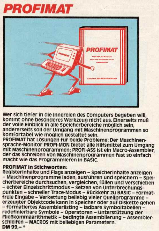 Retrojournal_de's tweet image. 🖥️ Zurück in die Tiefen des C64!
Mit PROFIMAT von DATA BECKER wurde Maschinen­sprache fast so einfach wie BASIC.
Ob Monitor, Assembler oder Macros – hier war alles drin, um den C64 an seine Grenzen zu bringen. 💾⚡
Wer hatte es damals im Einsatz? 🤓
#C64 #Assembler #DATABecker