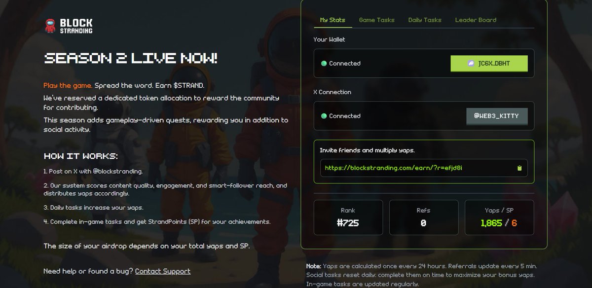 Ophtho_Trader (@ophtho_trader) on Twitter photo Dear frens ๐ค thanks to all your support Iโm climbing the <a href="/blockstranding/">Block Stranding</a> leaderboard step by step ๐พโจ
The goal is Top 500 โ hopefully we can make it together ๐
So grateful for every yap, like & share ๐๐
#STRAND #OnchainGaming #Airdrop Dear frens ๐ค thanks to all your support Iโm climbing the <a href="/blockstranding/">Block Stranding</a> leaderboard step by step ๐พโจ
The goal is Top 500 โ hopefully we can make it together ๐
So grateful for every yap, like & share ๐๐
#STRAND #OnchainGaming #Airdrop