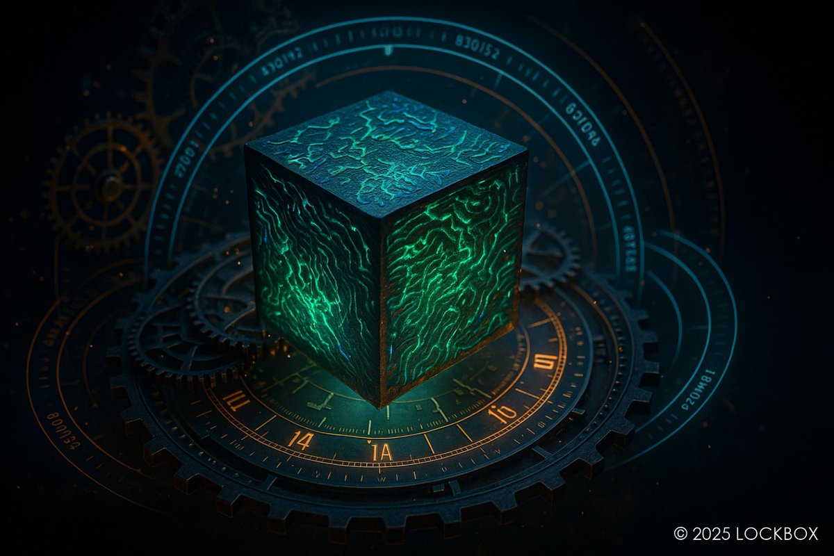 _lockbox's tweet image. The future of time, trust, and technology is encrypted.
Unlock it with $LOCKBOX