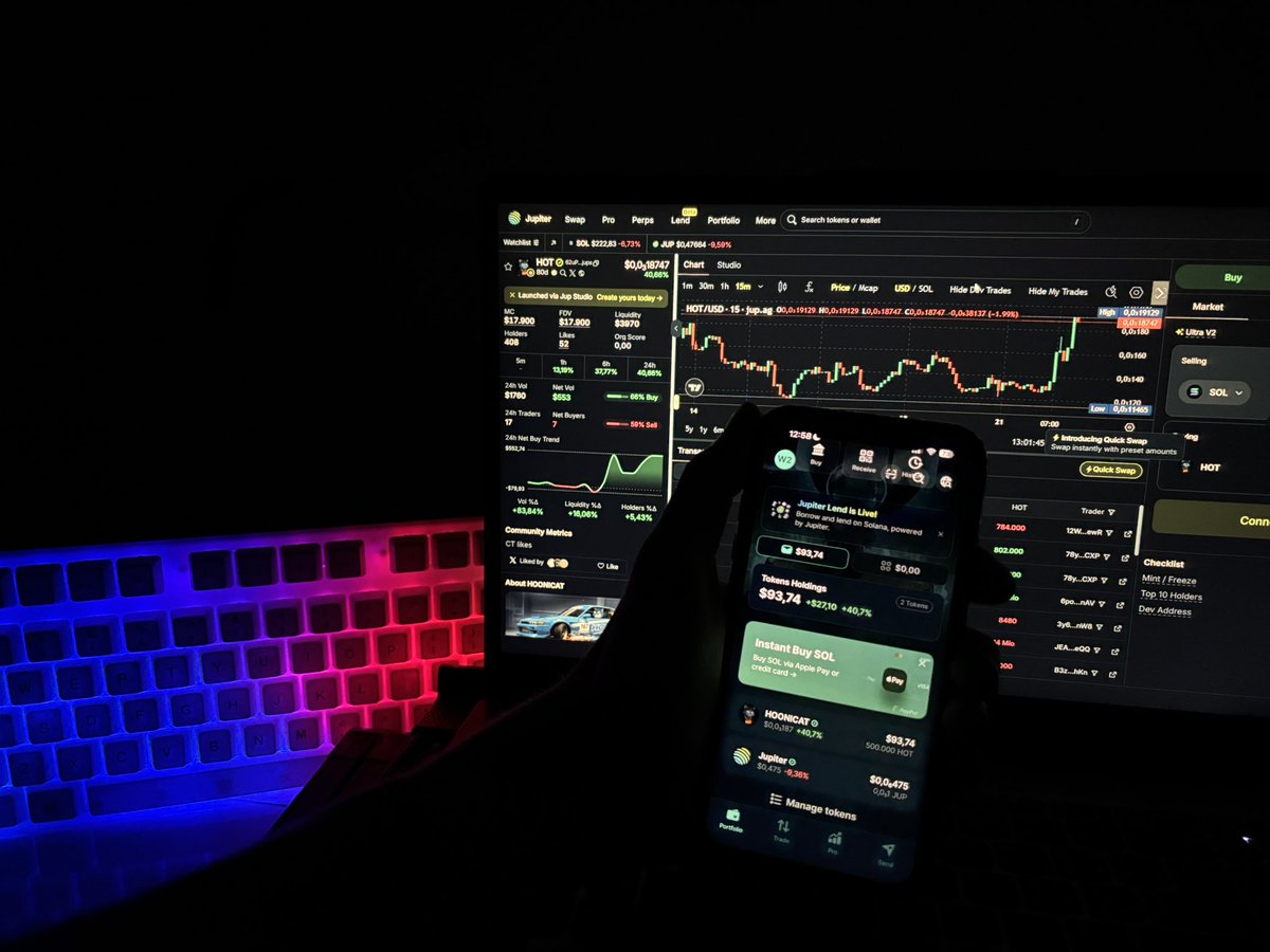 Who needs coffee when you’ve got <a href="/jup_mobile/">Jupiter Mobile (v2 arc)</a> and my beloved $HOT <a href="/Hot_OnStudio/">HOT (The Blue Cat 🥵)</a>? 🚀🔥
Already using it? Then don’t sleep on the awesome giveaway by <a href="/NFTMuse_/">MUSE</a> – free alpha and vibes included ✌️✨ <a href="/GioJup/">Giojup</a> <a href="/Crypto_PataO/">Crypto_PataO</a> <a href="/JupiterExchange/">Jupiter (🐱, 🐐)</a> <a href="/JupPro/">Jupiter Pro</a>