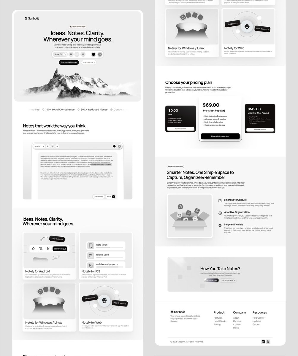 DesignGuru01's tweet image. Made this landing page design for $999 for a client, Any thoughts ?