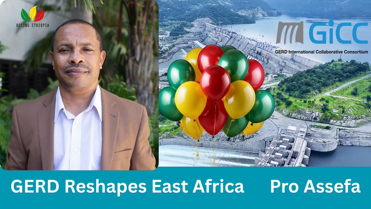 RisingEthiopia's tweet photo. The gaint Prof Assefa,  from @FIUdc,   is highliting how #GERD is reshaping East Africa’s future. From powering millions with clean energy to driving regional trade and integration. 

https://t.co/swxR49inbc https://t.co/IKmaRiXp7O