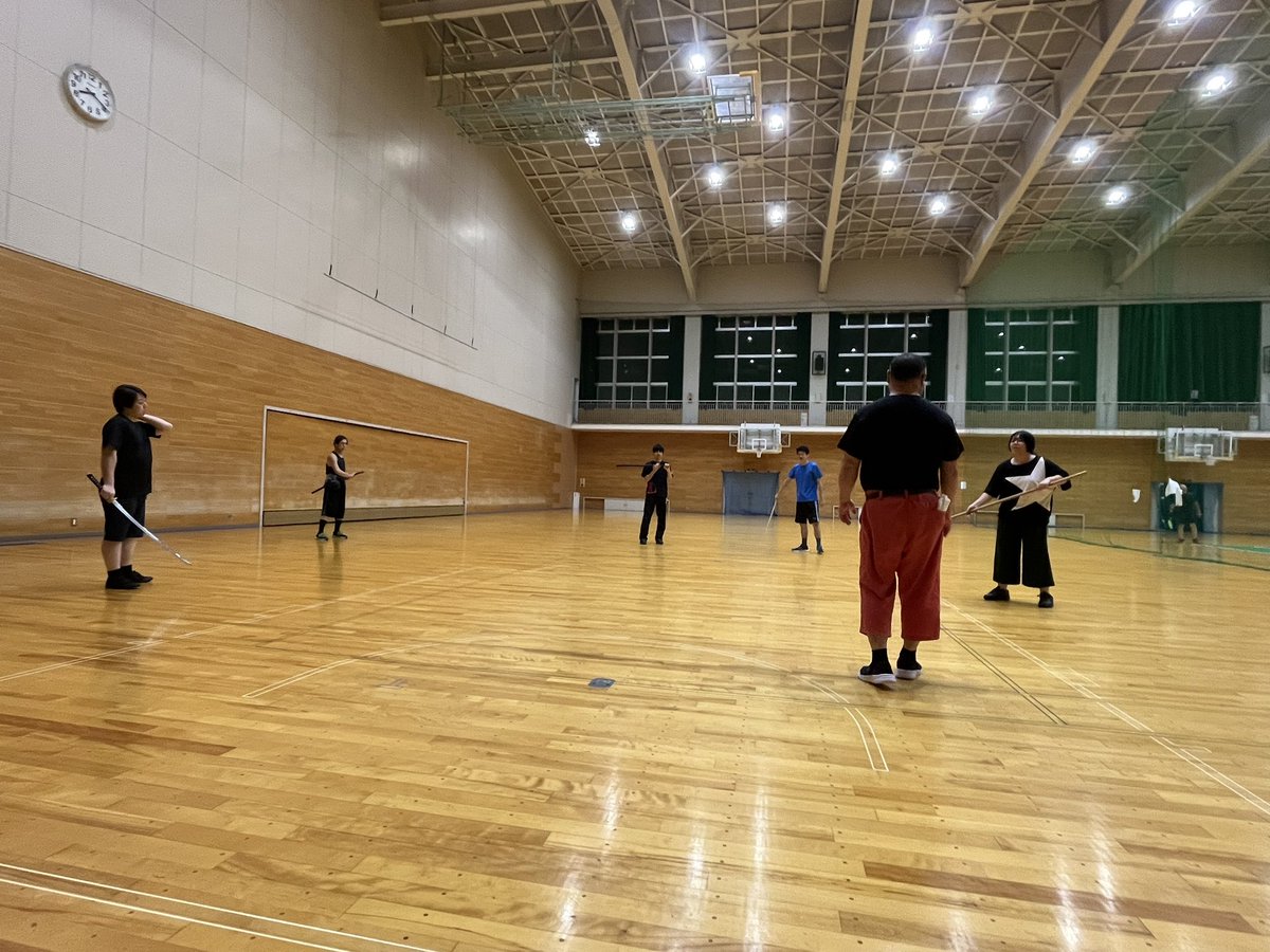 Tatekyo2's tweet image. 殺陣教室始まってます