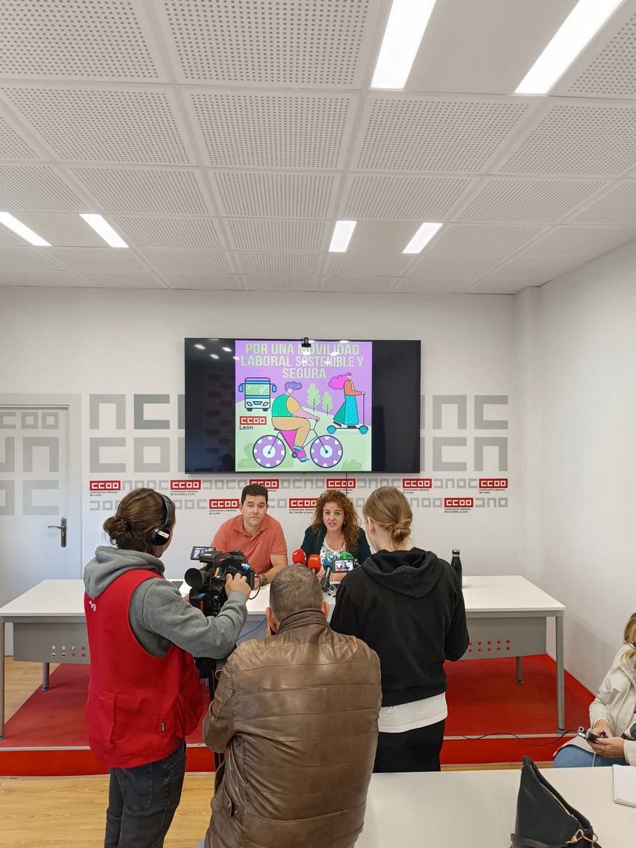 Hoy 22 de septiembre Día Mundial sin coche,  <a href="/CCOOLeon/">CCOO de León</a> hemos presentado las reivindicaciones sindicales en materia de negociación colectiva  y diálogo social que reafirma nuestro compromiso con la Semana Europea de la Movilidad Sostenible.