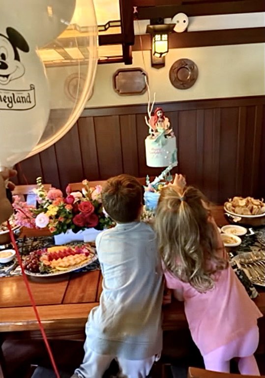 A bit clearer photo of Prince Archie and Princess Lilibet of Sussex 💙🩷

Celebrating little Princess’s 4th birthday 🎀

Lili’s hair is something else - looks like dark blonde/golden✨💫🌟
