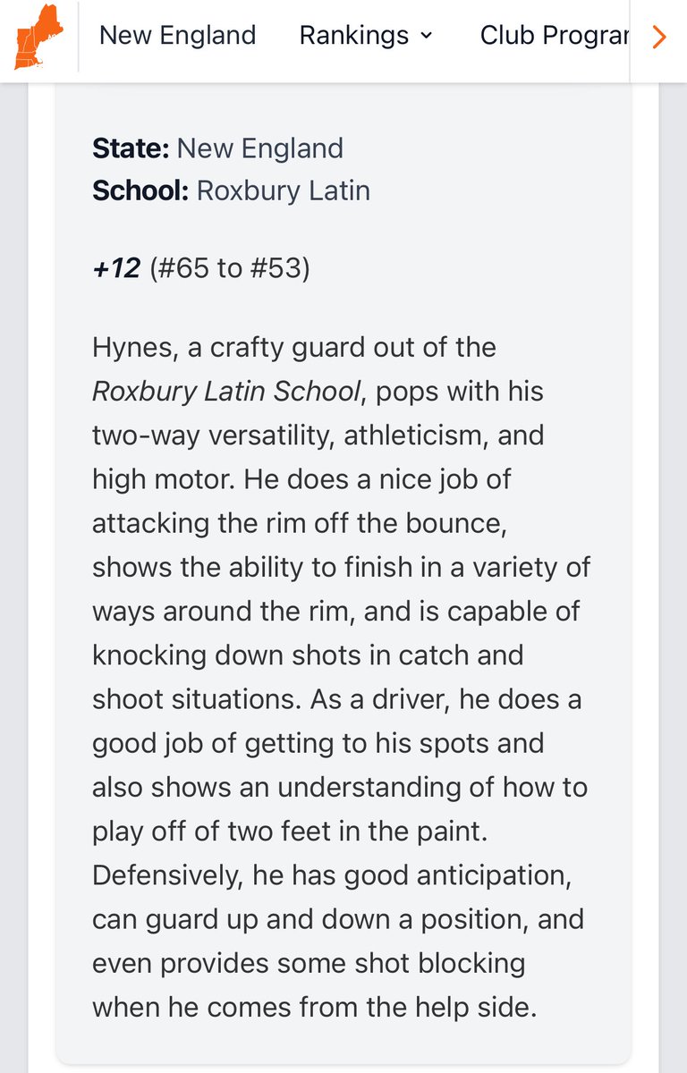 Connor Hynes (@connorhynes11) on Twitter photo Thanks <a href="/PHNewEngland/">Prep Hoops New England</a> & <a href="/Coach_Armishaw/">Will Armishaw</a> for the writeup!! <a href="/CoachSpellmanRL/">Sean Spellman</a> <a href="/RLHoop1645/">Roxbury Latin Basketball</a> <a href="/team_whitemamba/">TeamWhiteMamba</a> <a href="/Scalabrine/">Brian Scalabrine</a> Thanks <a href="/PHNewEngland/">Prep Hoops New England</a> & <a href="/Coach_Armishaw/">Will Armishaw</a> for the writeup!! <a href="/CoachSpellmanRL/">Sean Spellman</a> <a href="/RLHoop1645/">Roxbury Latin Basketball</a> <a href="/team_whitemamba/">TeamWhiteMamba</a> <a href="/Scalabrine/">Brian Scalabrine</a>