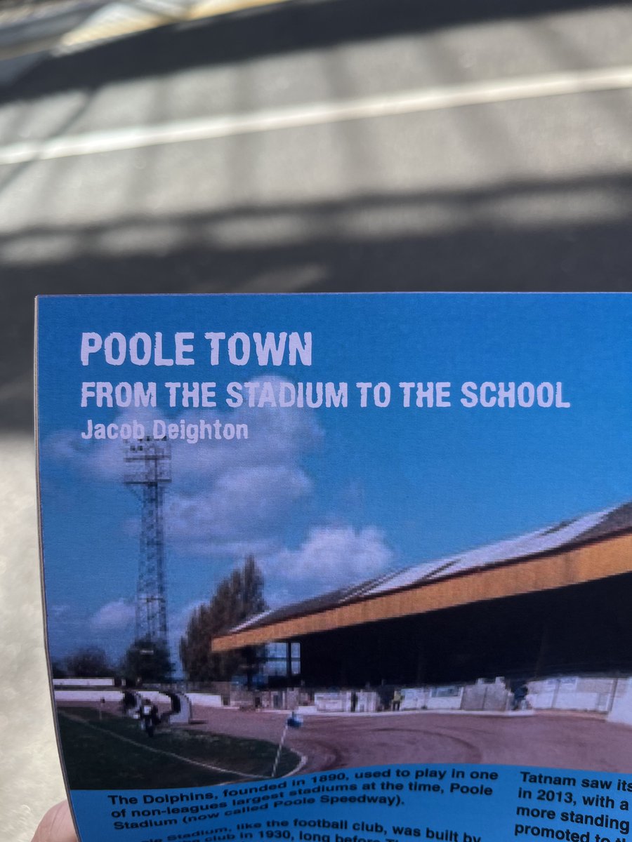 Loved getting this in the post this morning!

My Poole Town article features in the latest edition of <a href="/Wheresthebaruk/">Where’s The Bar?</a> 🐬

Thanks to Martin and <a href="/dan15w/">Dan🐬🏴󠁧󠁢󠁥󠁮󠁧󠁿</a> for putting me in touch. 

Read it here➡️ wheresthebar.co.uk/product-page/w…